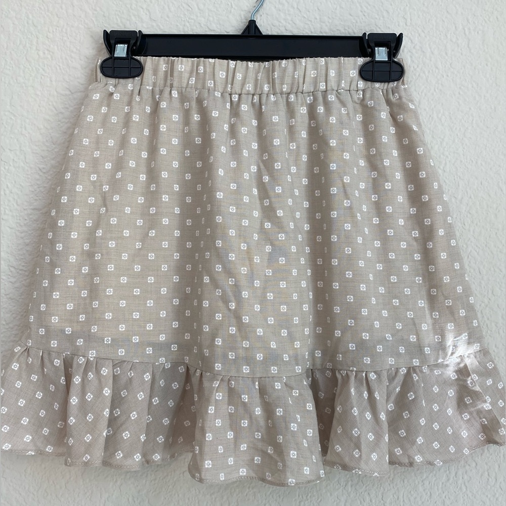 Princess Polly Tan Flowy Mini Skirt
